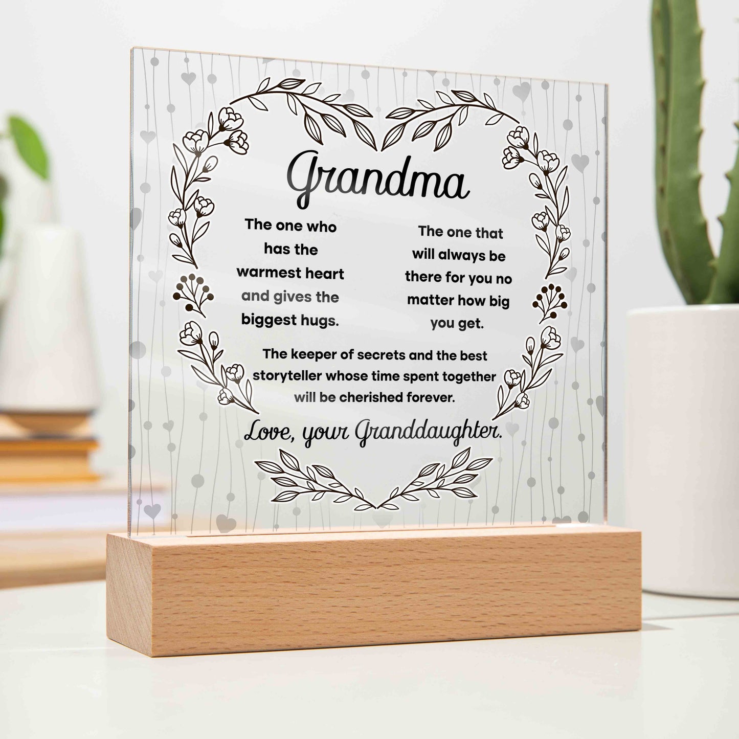 Grandma Acrylic Gift - Cherished Forever