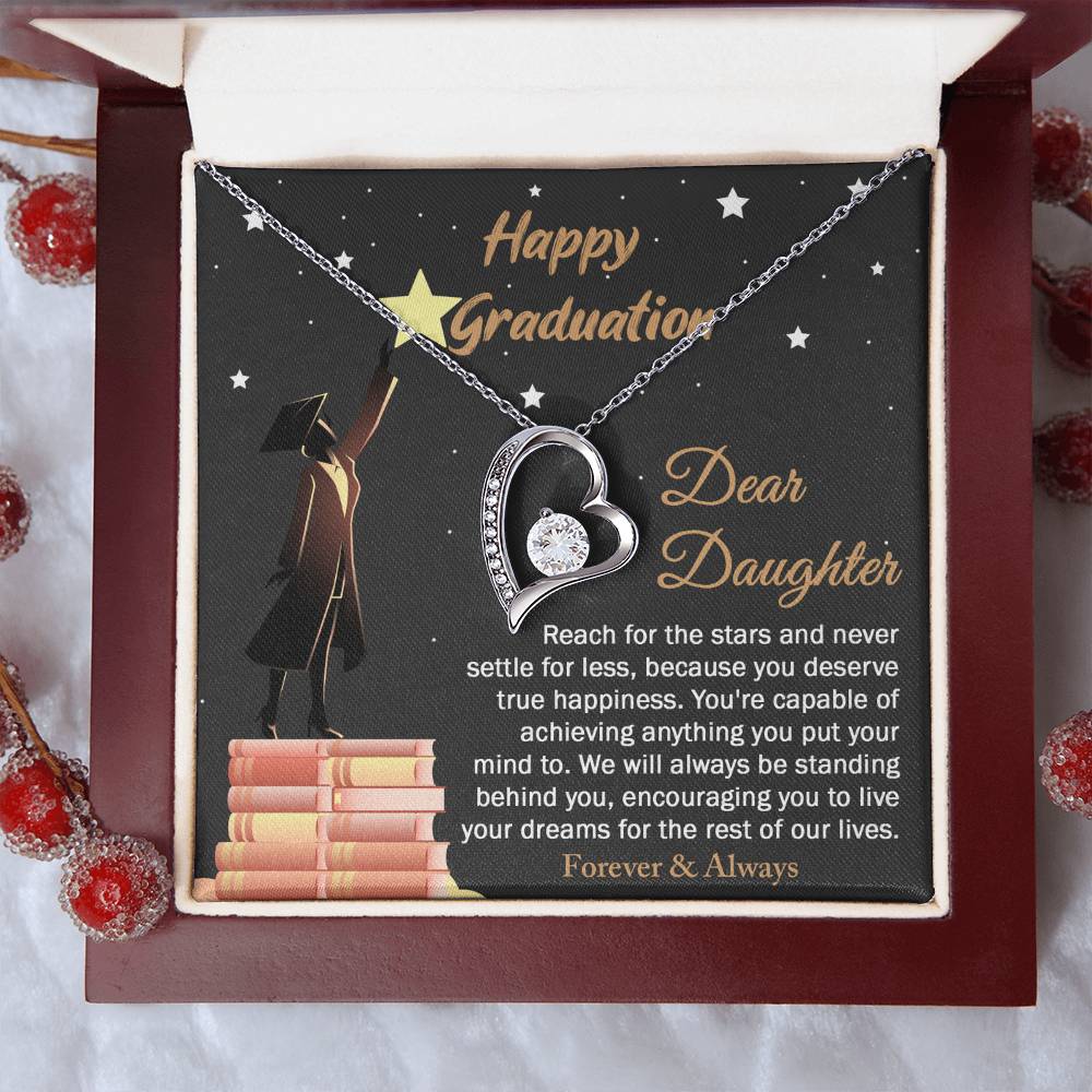 Necklace Gift For Daughter - Happy Graduation