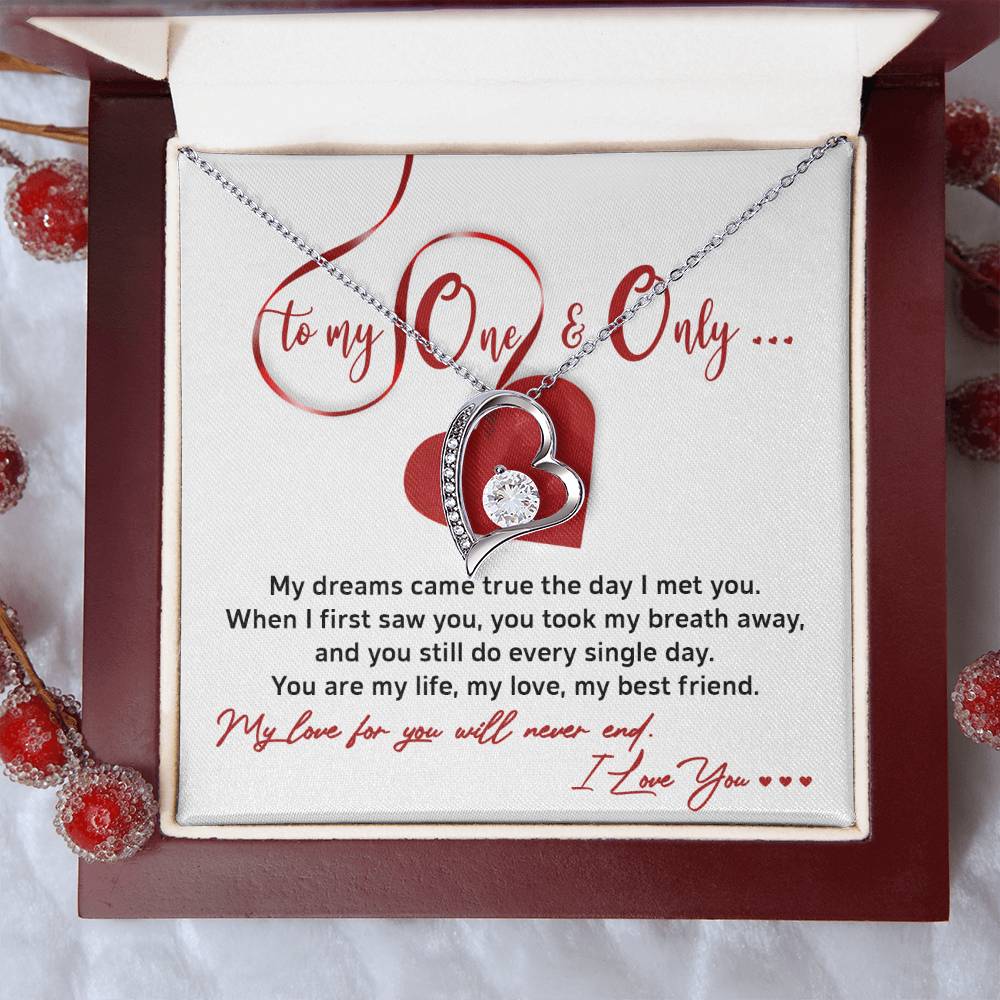 Valentine's Day Necklace Gift - Soulmate Never End