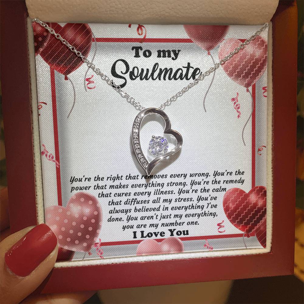 Valentine's Day Necklace Gift - Soulmate My Number One