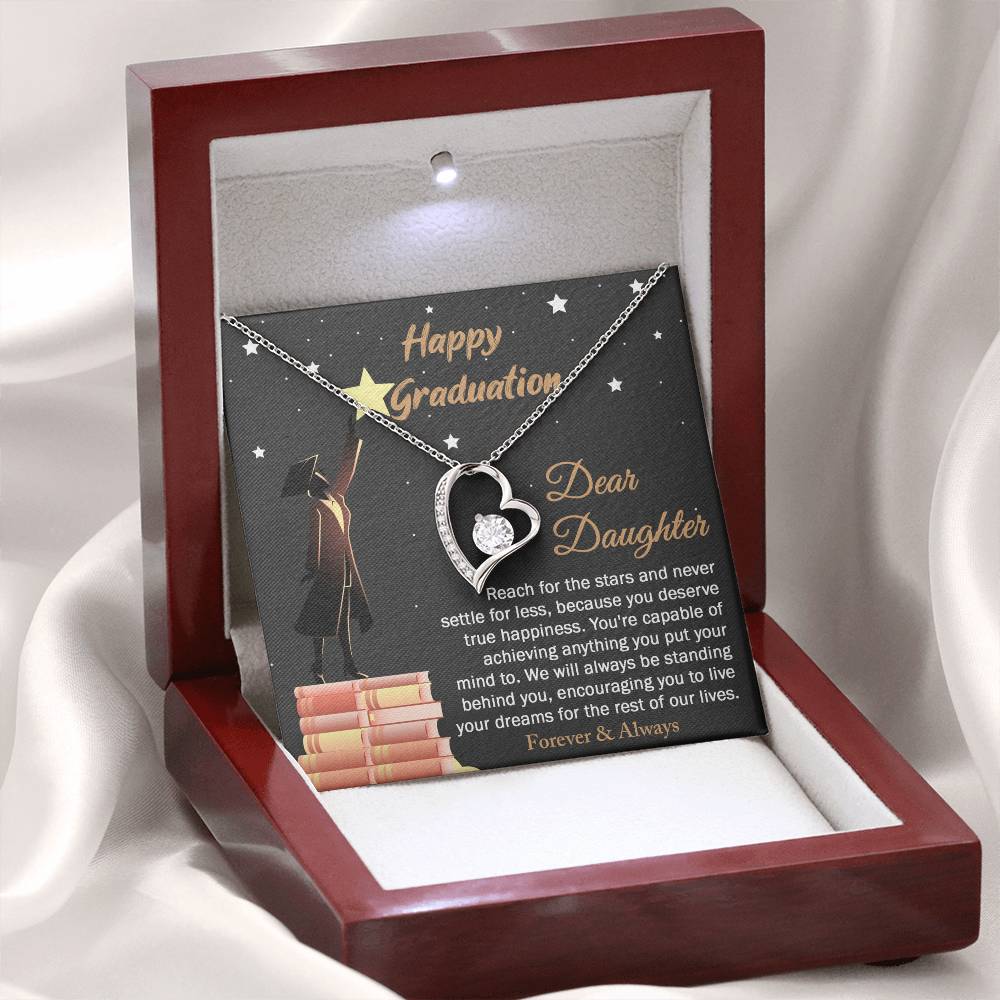 Necklace Gift For Daughter - Happy Graduation