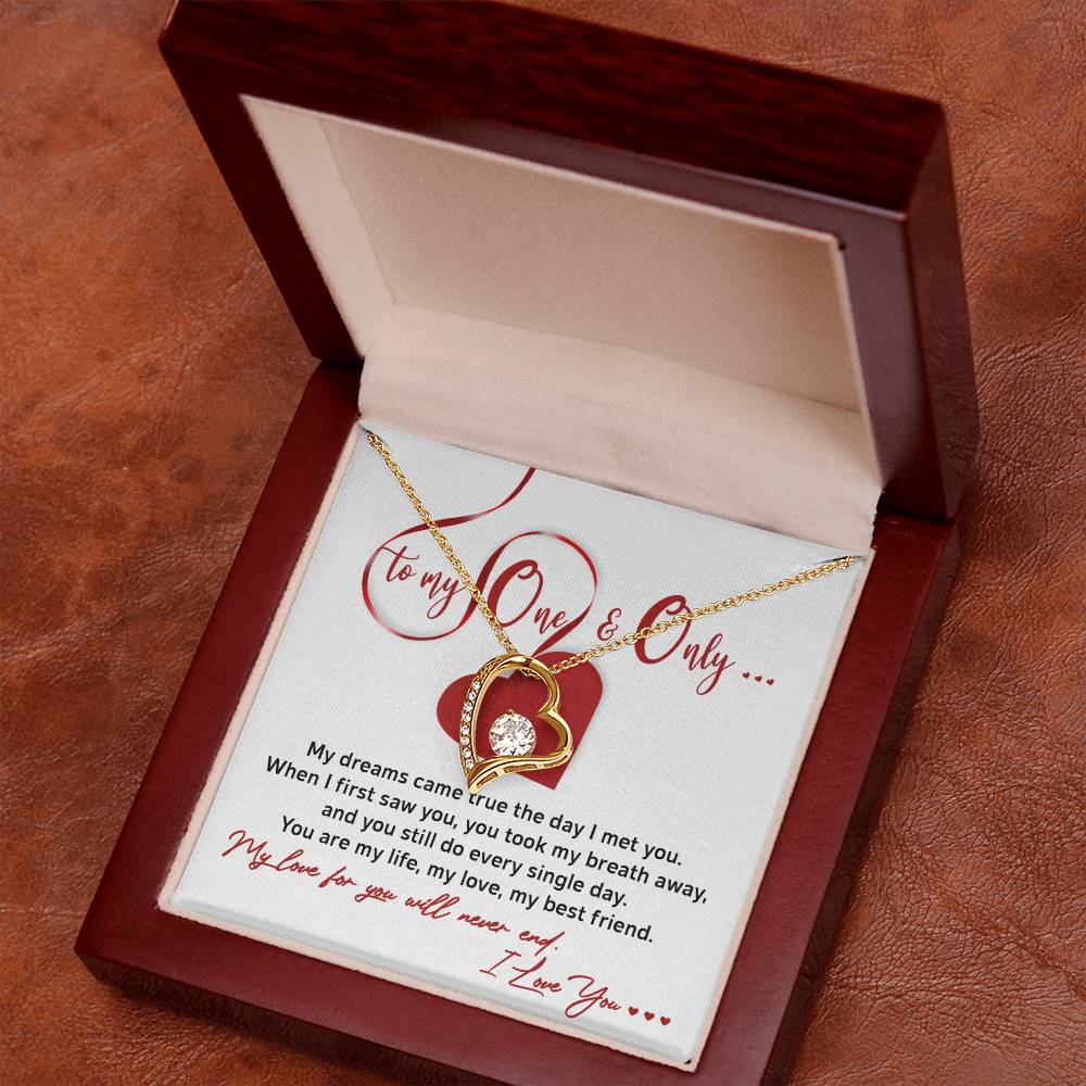 Valentine's Day Necklace Gift - Soulmate Never End