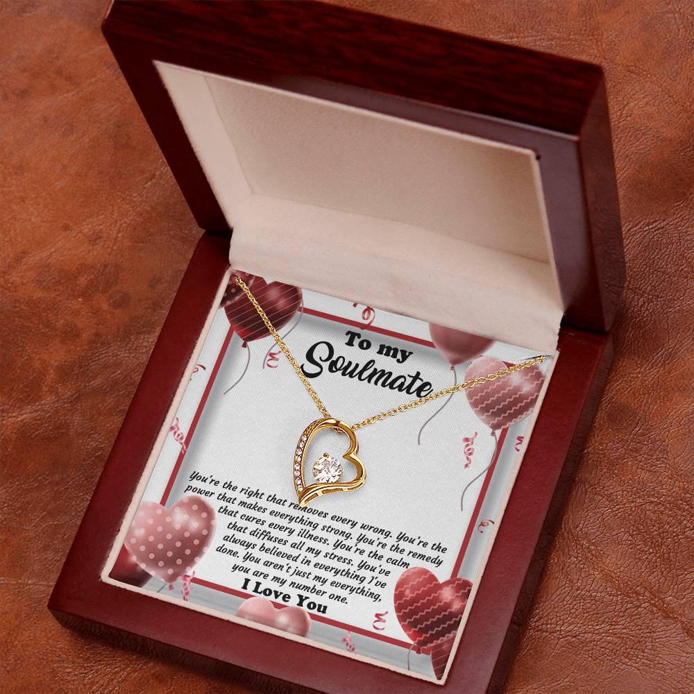 Valentine's Day Necklace Gift - Soulmate My Number One