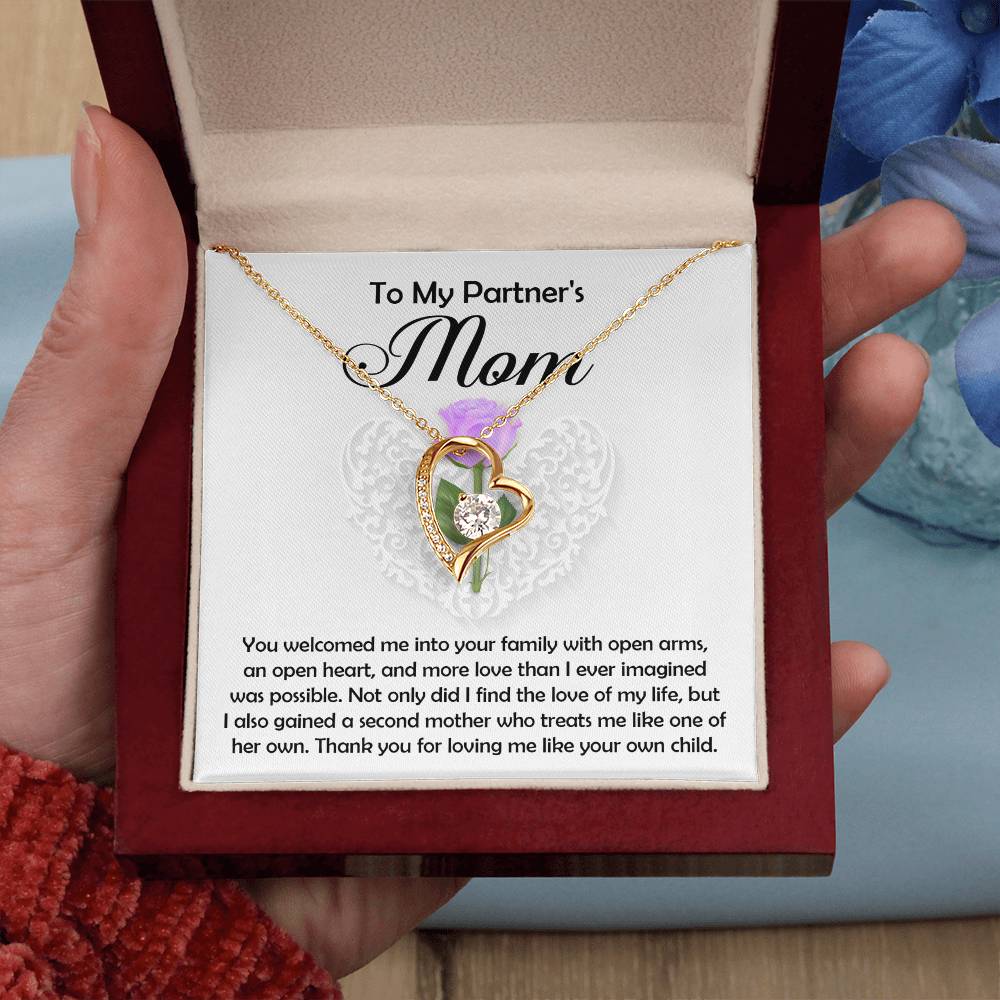 Necklace Gift For Partner's Mom - A Second Mother
