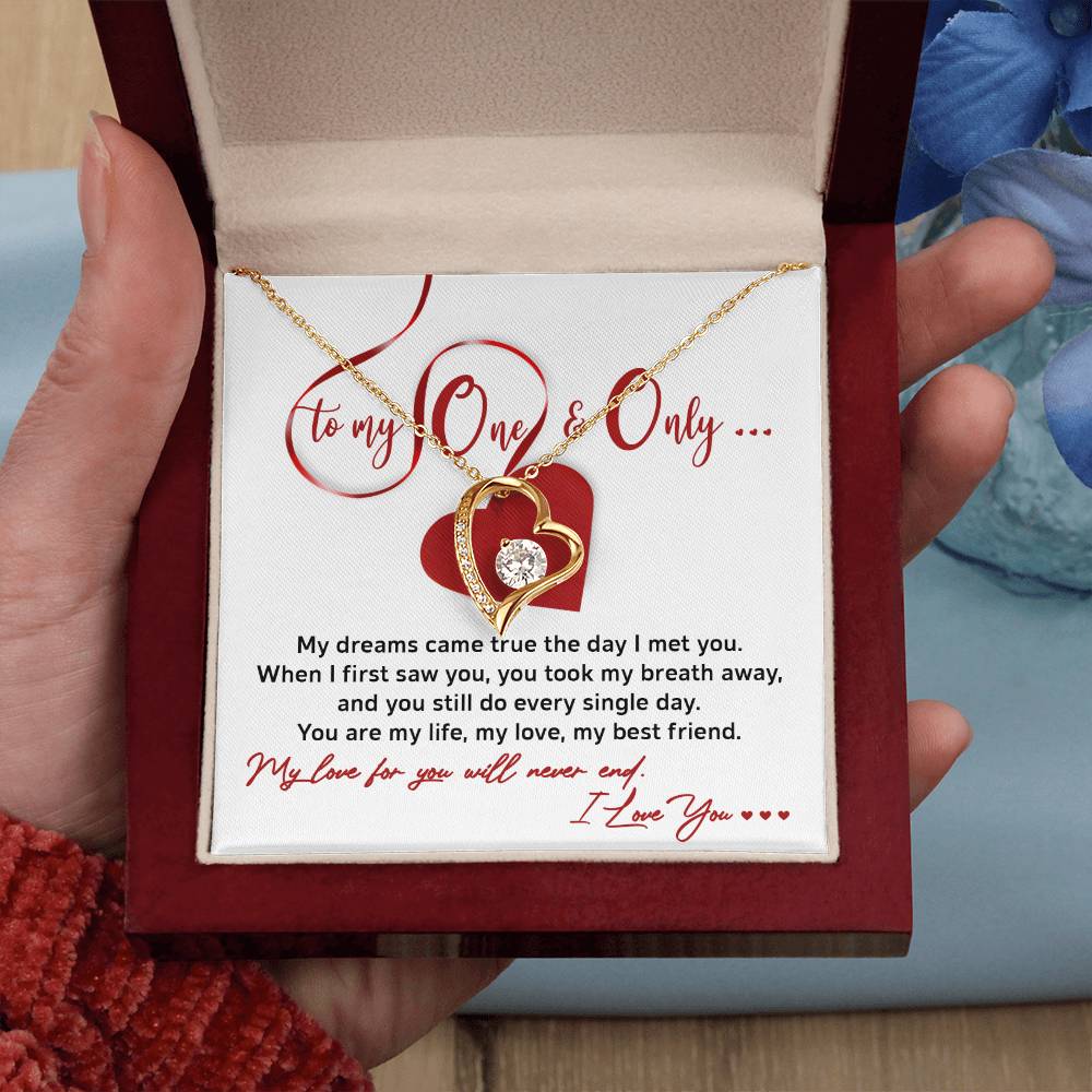 Valentine's Day Necklace Gift - Soulmate Never End