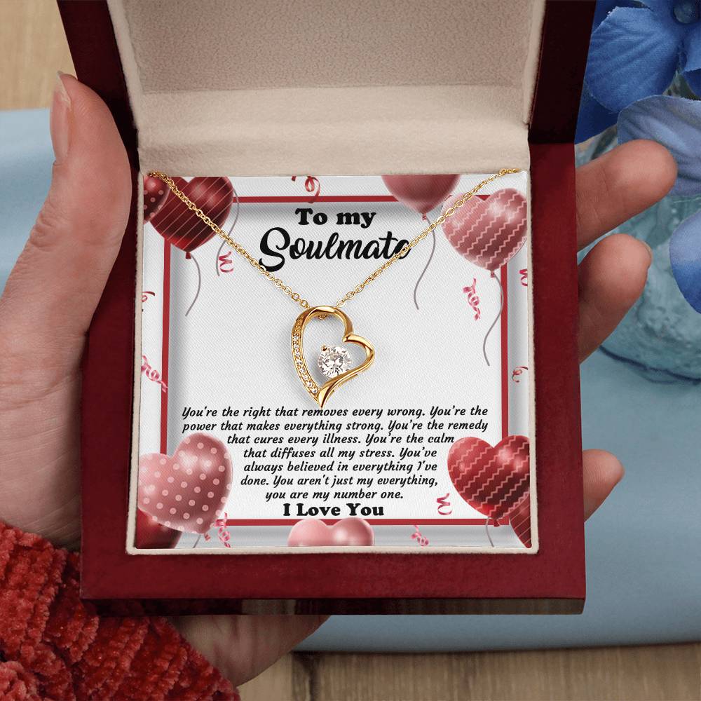 Valentine's Day Necklace Gift - Soulmate My Number One