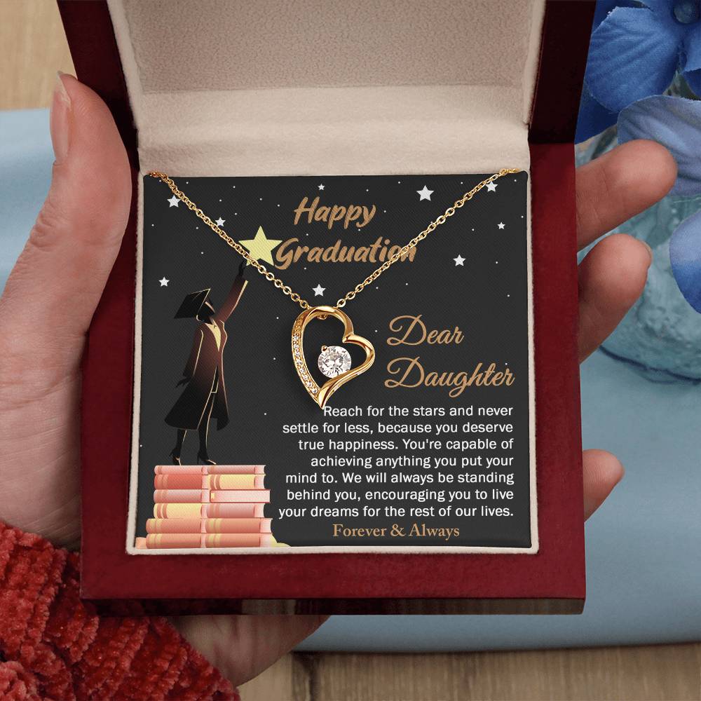 Necklace Gift For Daughter - Happy Graduation