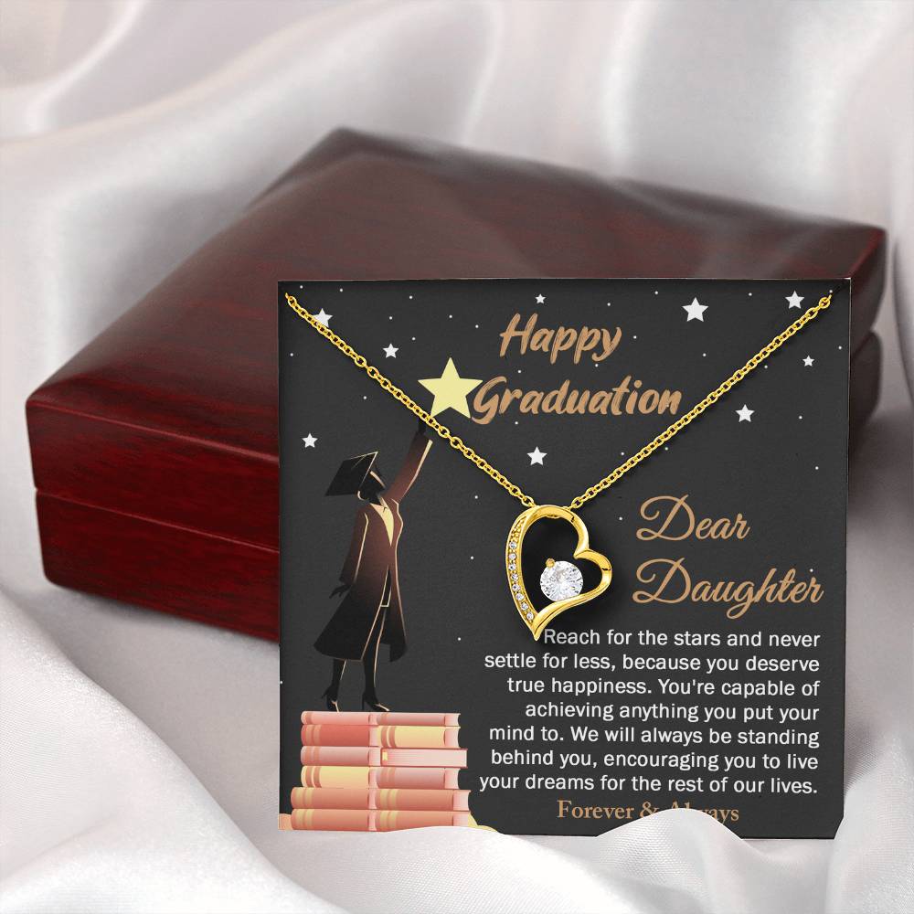 Necklace Gift For Daughter - Happy Graduation