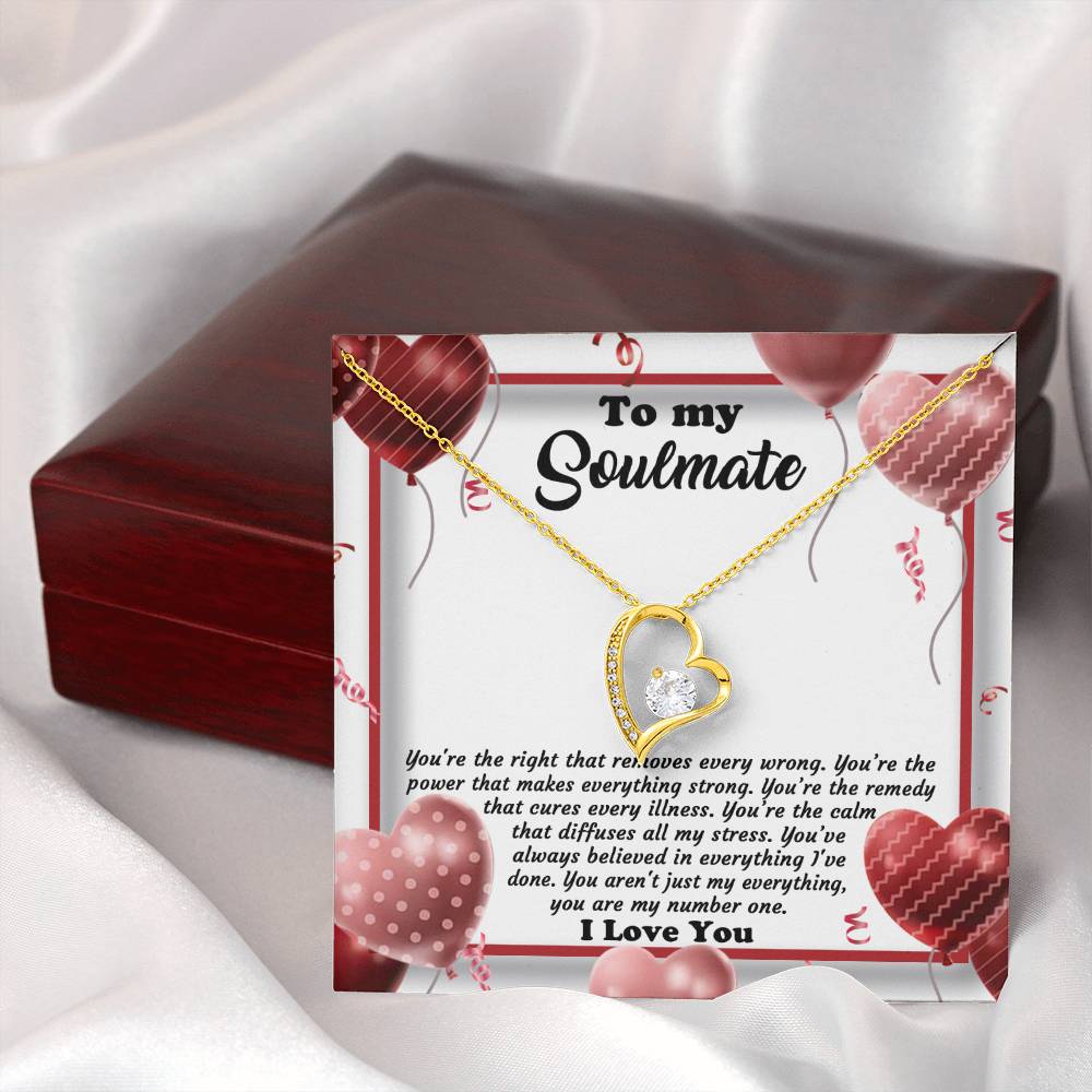 Valentine's Day Necklace Gift - Soulmate My Number One