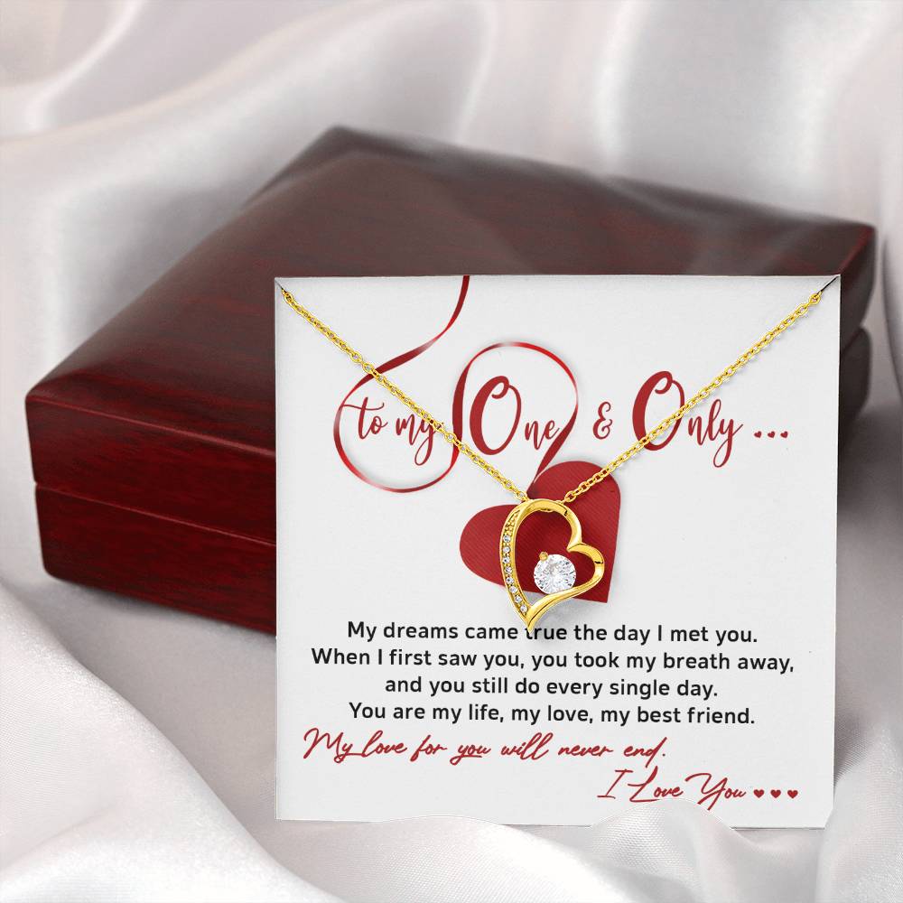 Valentine's Day Necklace Gift - Soulmate Never End