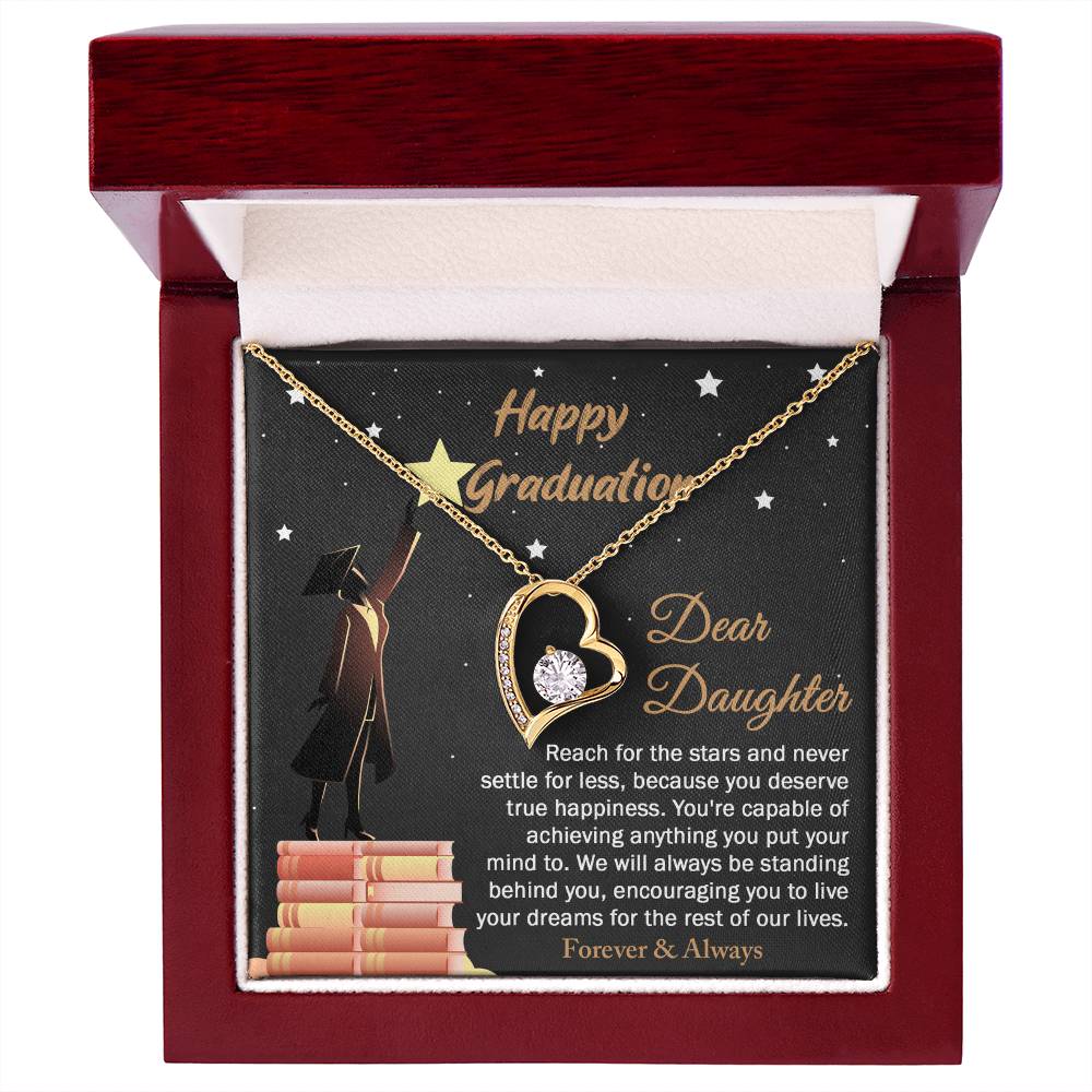 Necklace Gift For Daughter - Happy Graduation