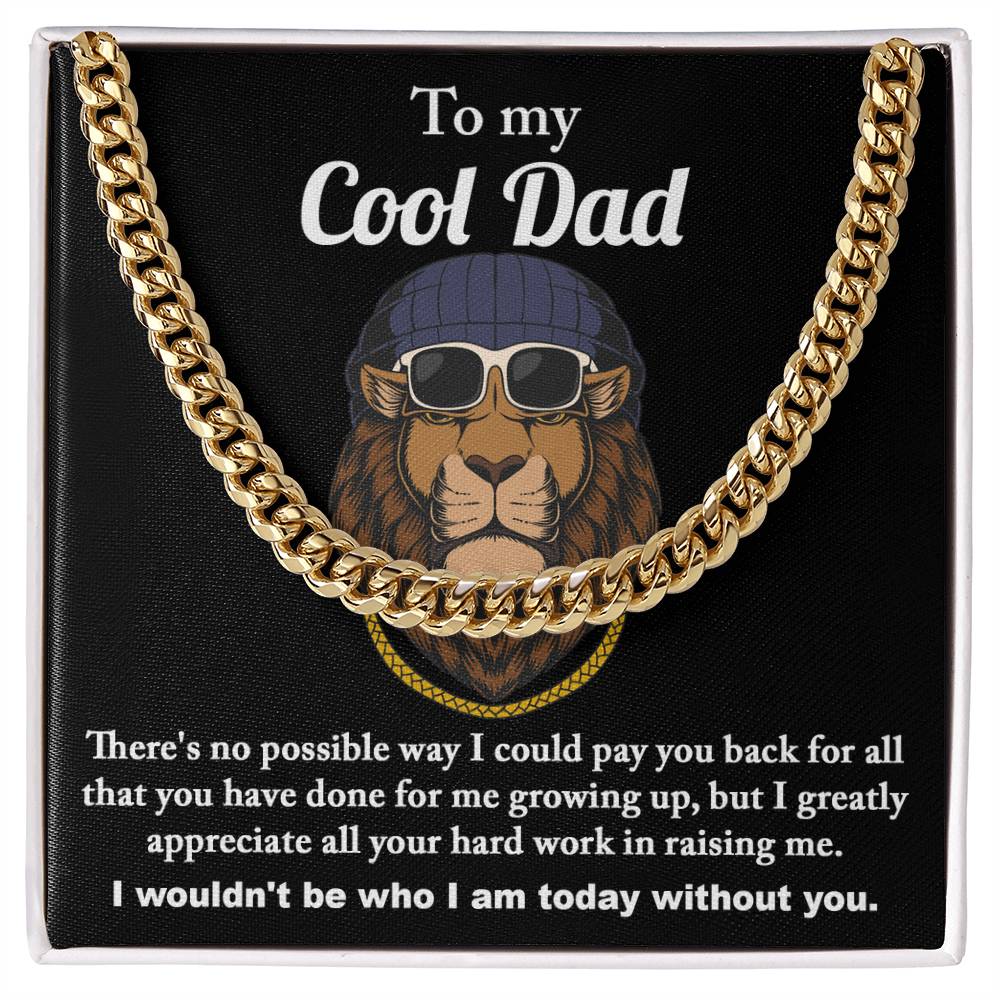 Cuban Link Chain Gift For Dad - Cool Dad