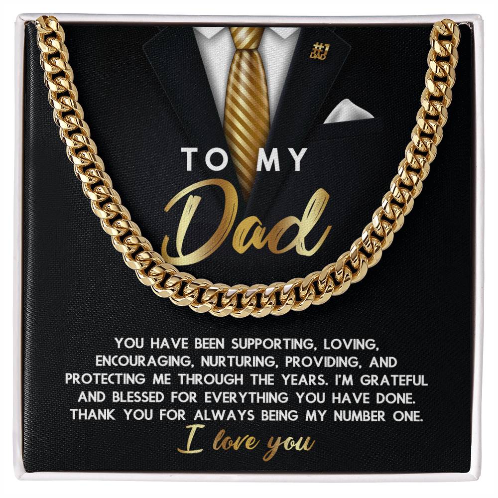 Cuban Link Chain Gift For Dad - Through The Years