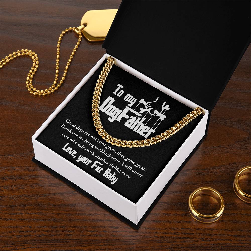 Cuban Link Chain Gift For Dog Dad - Never Take Sides