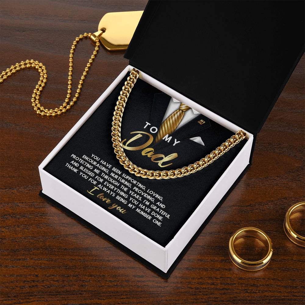 Cuban Link Chain Gift For Dad - Through The Years