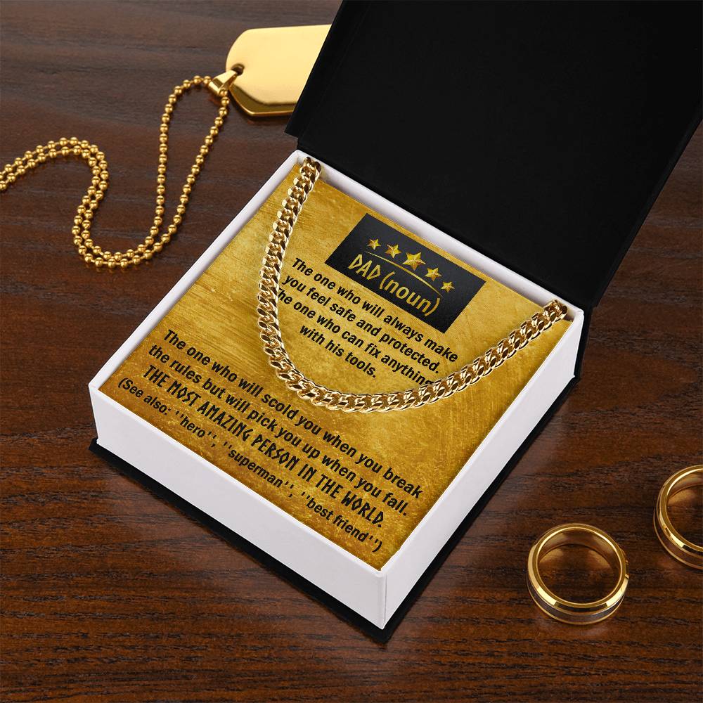 Cuban Link Chain Gift For Dad - The One