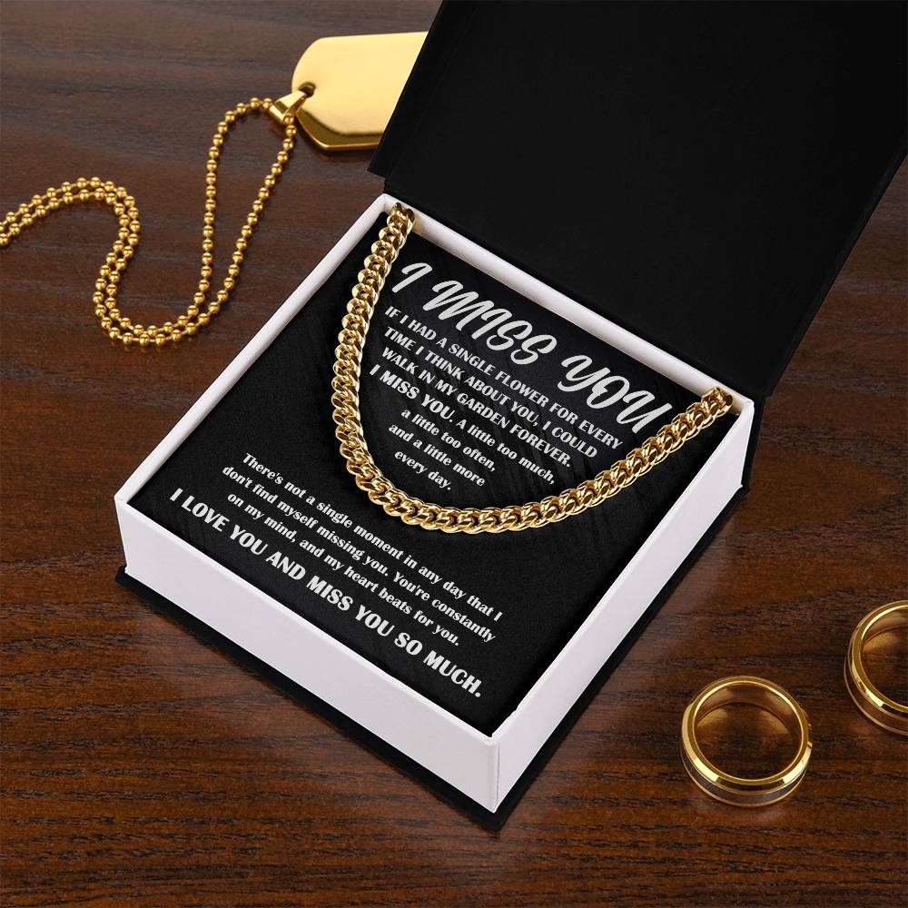 Gift For Long-Distance Boyfriend or Husband - I Miss You