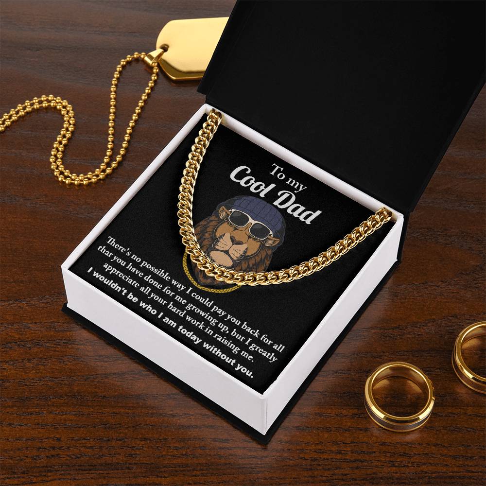 Cuban Link Chain Gift For Dad - Cool Dad