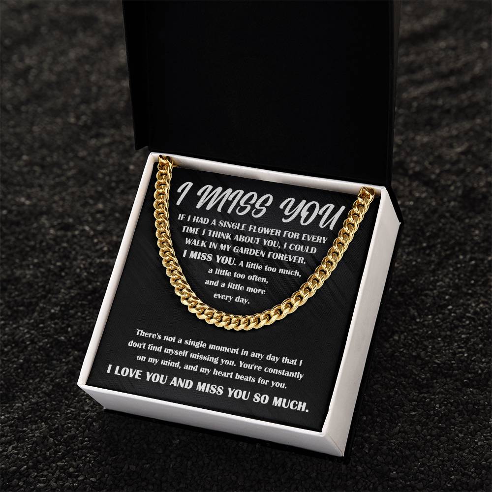 Gift For Long-Distance Boyfriend or Husband - I Miss You