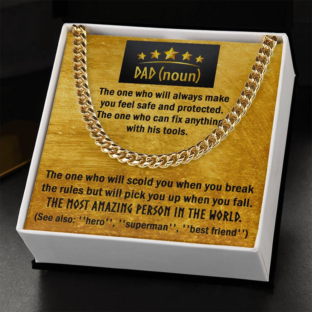Cuban Link Chain Gift For Dad - The One