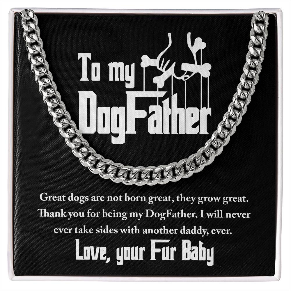 Cuban Link Chain Gift For Dog Dad - Never Take Sides