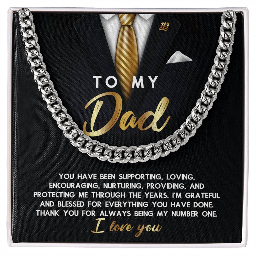 Cuban Link Chain Gift For Dad - Through The Years