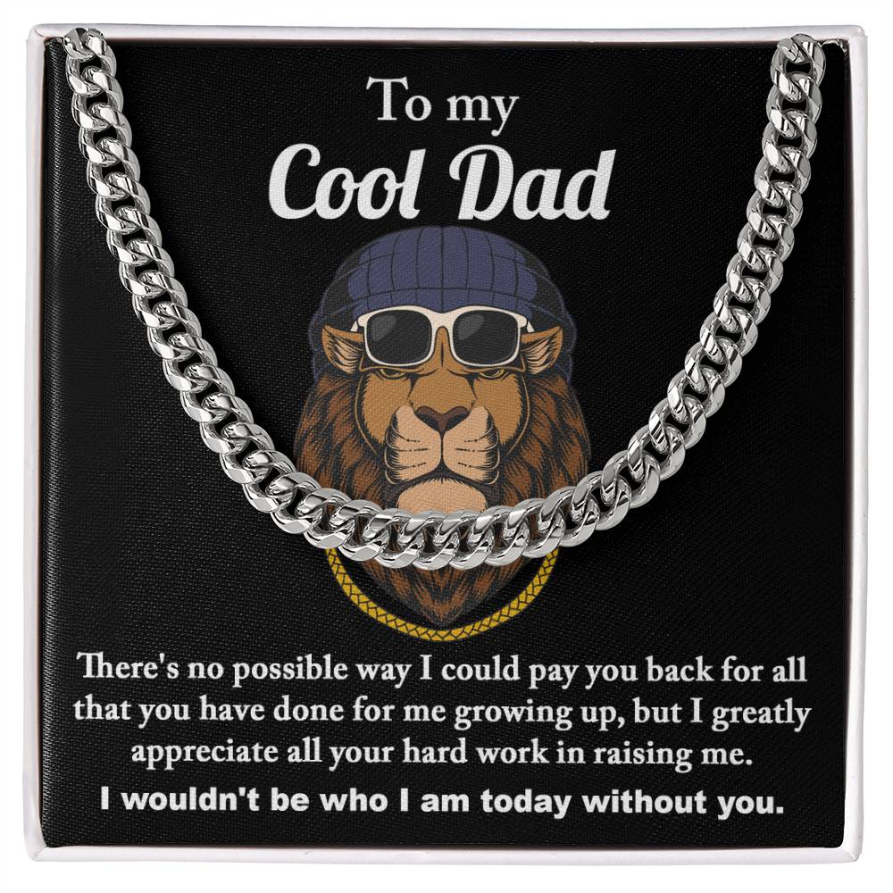 Cuban Link Chain Gift For Dad - Cool Dad
