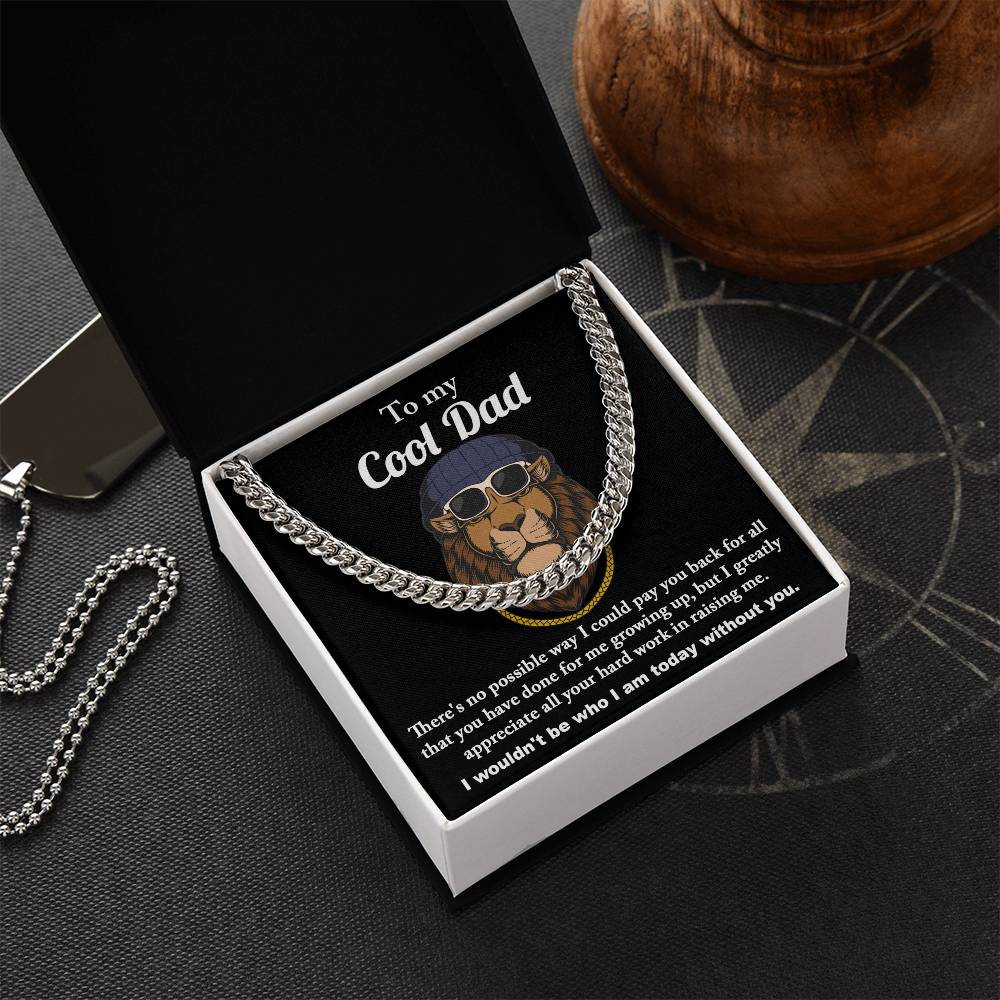 Cuban Link Chain Gift For Dad - Cool Dad