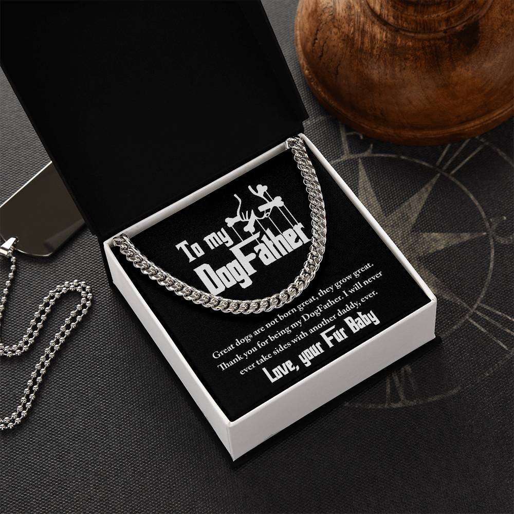Cuban Link Chain Gift For Dog Dad - Never Take Sides