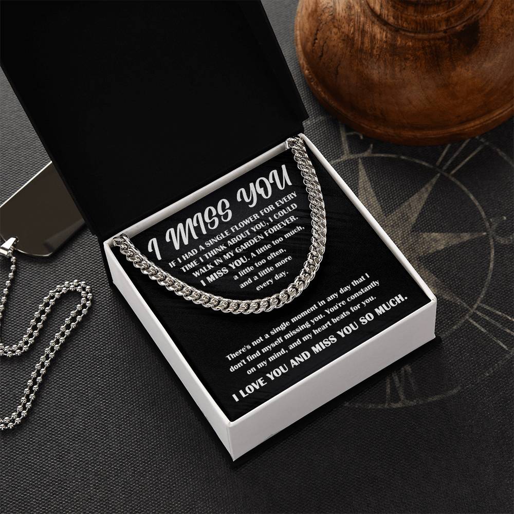 Gift For Long-Distance Boyfriend or Husband - I Miss You