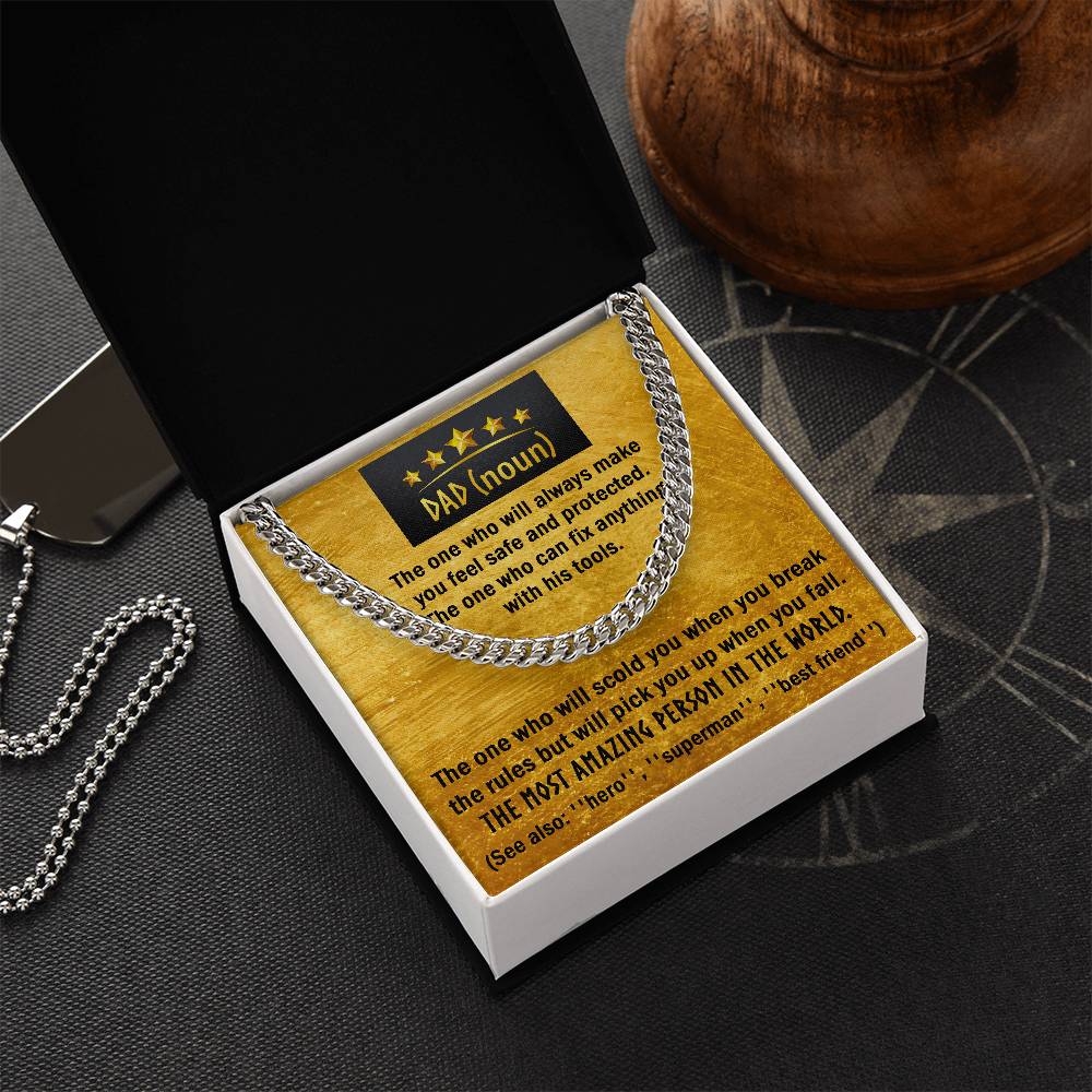 Cuban Link Chain Gift For Dad - The One