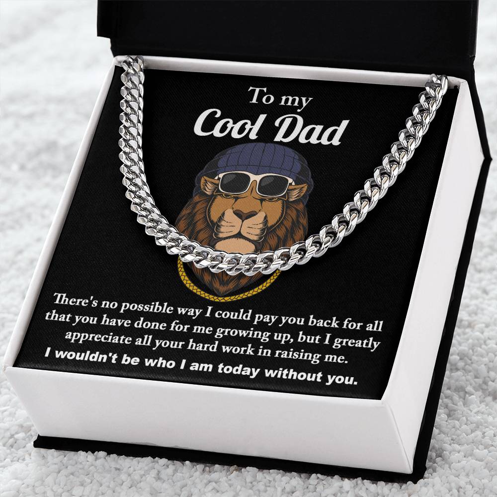 Cuban Link Chain Gift For Dad - Cool Dad