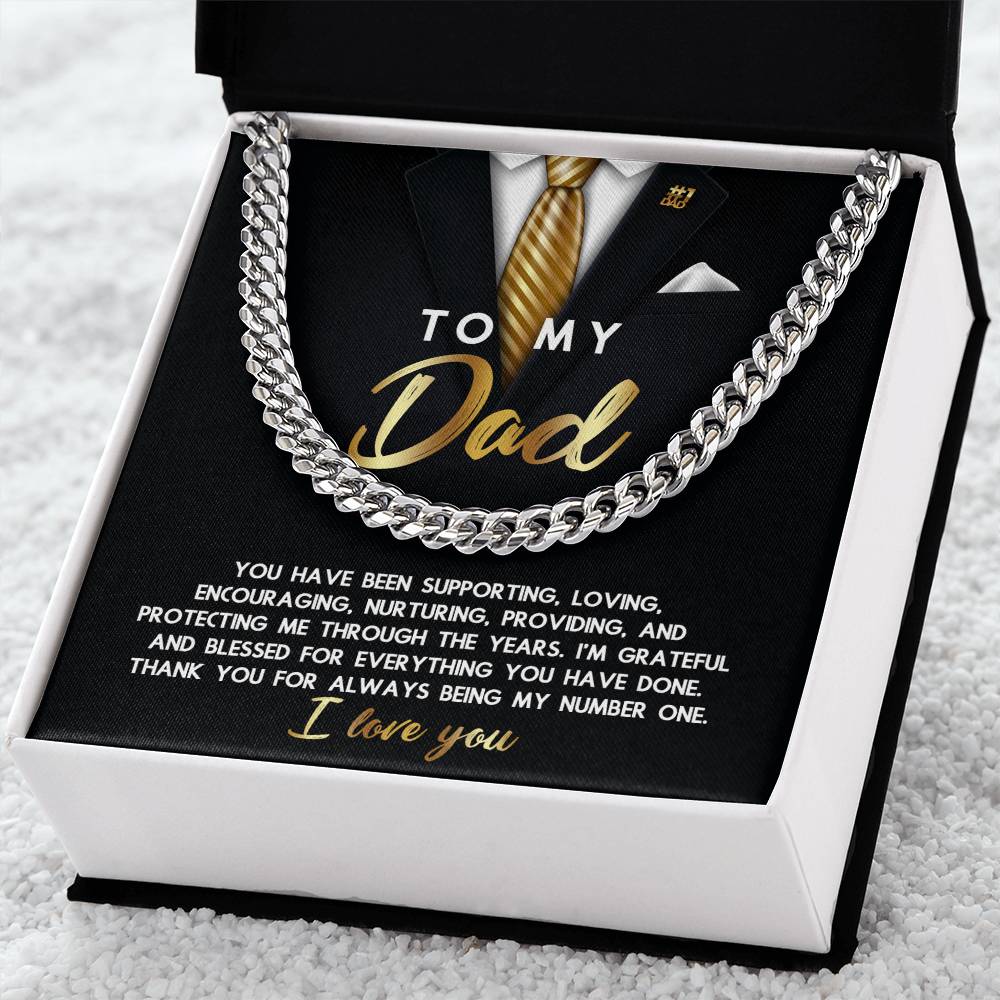 Cuban Link Chain Gift For Dad - Through The Years