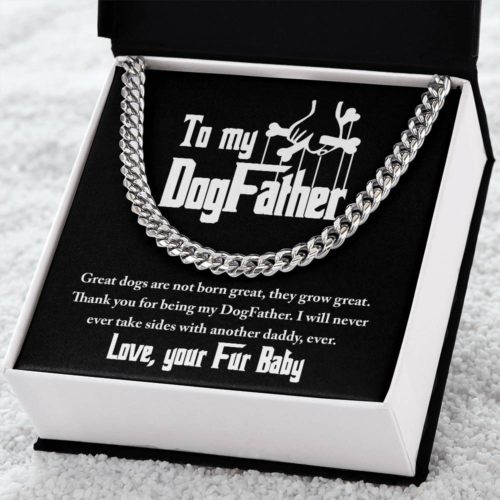 Cuban Link Chain Gift For Dog Dad - Never Take Sides