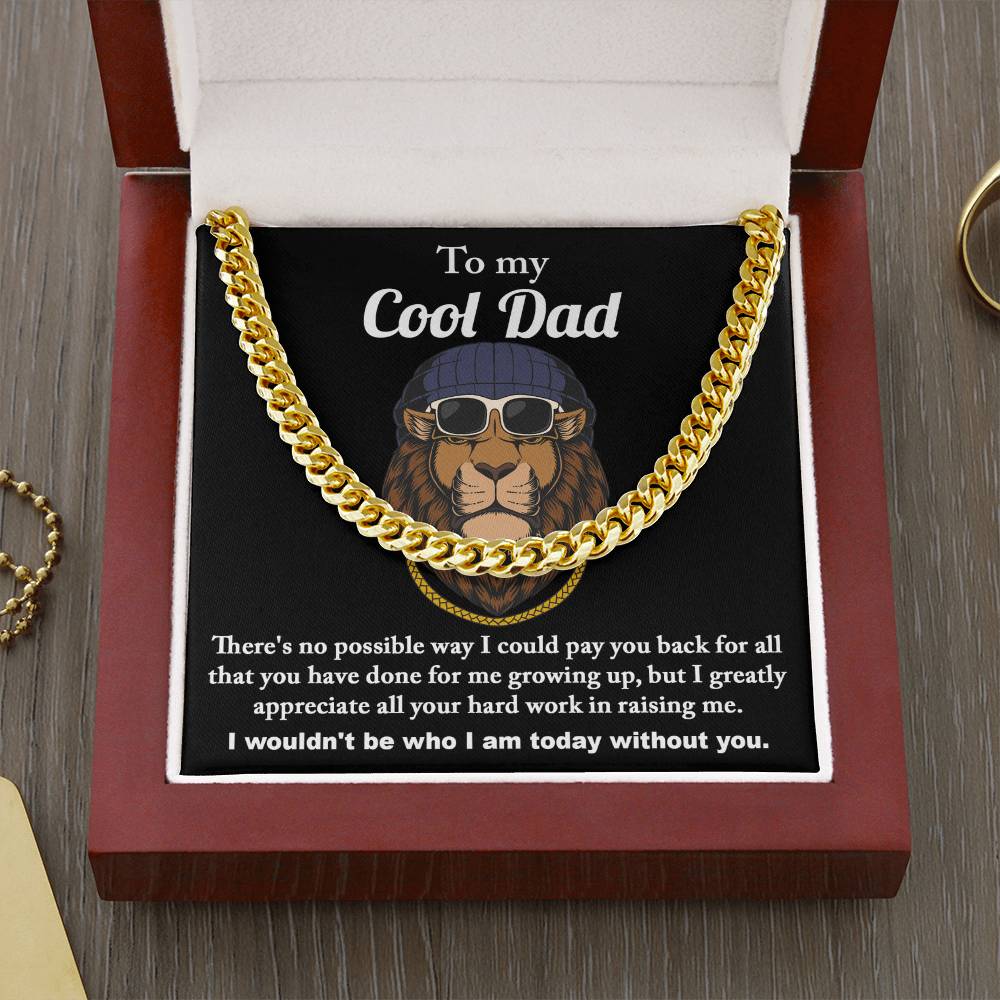 Cuban Link Chain Gift For Dad - Cool Dad