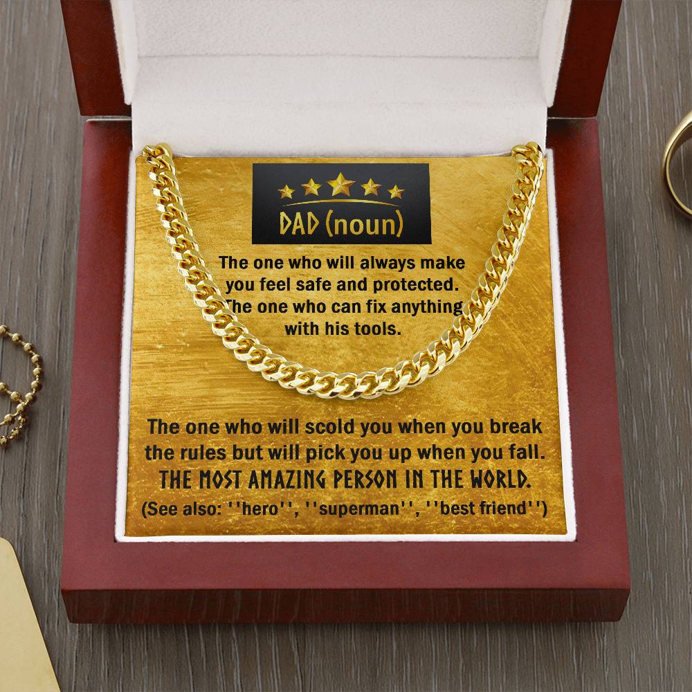 Cuban Link Chain Gift For Dad - The One