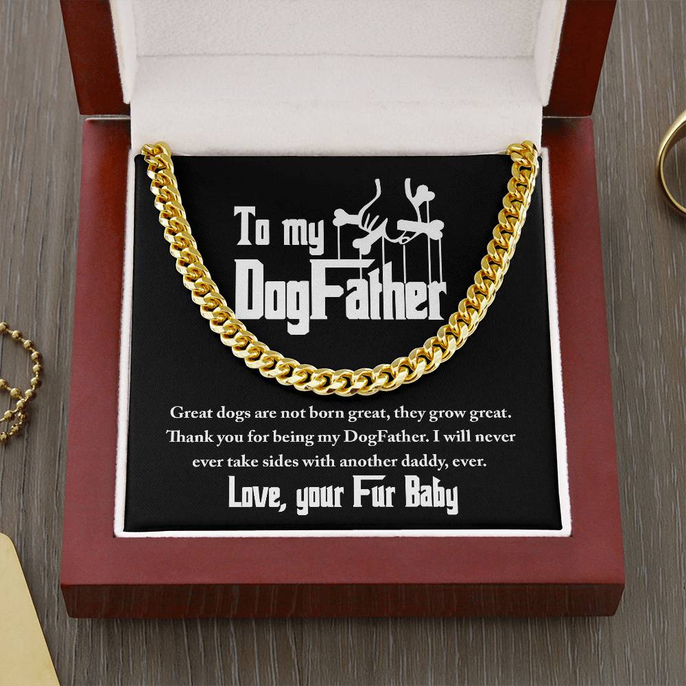 Cuban Link Chain Gift For Dog Dad - Never Take Sides