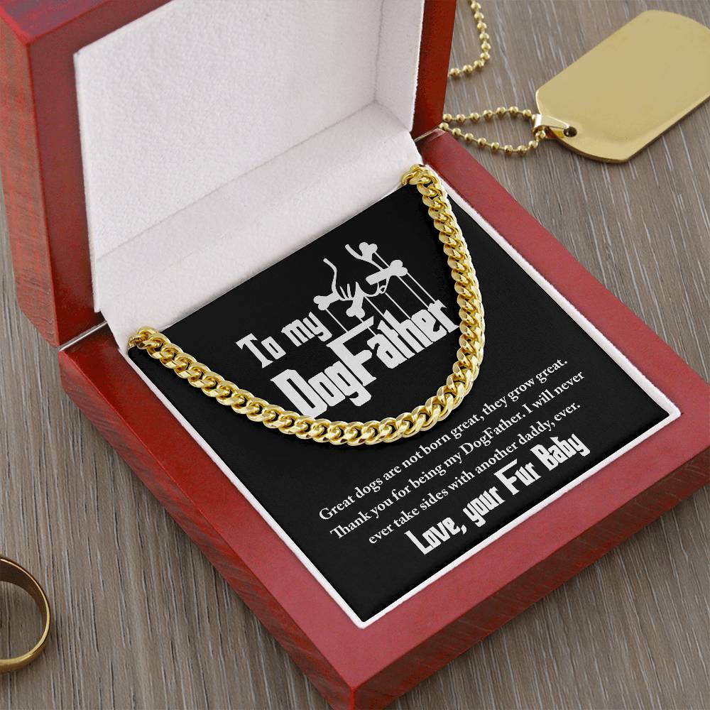 Cuban Link Chain Gift For Dog Dad - Never Take Sides