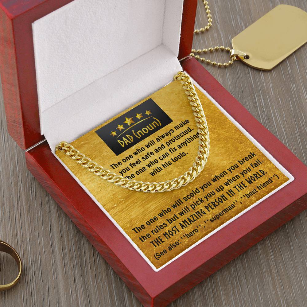Cuban Link Chain Gift For Dad - The One