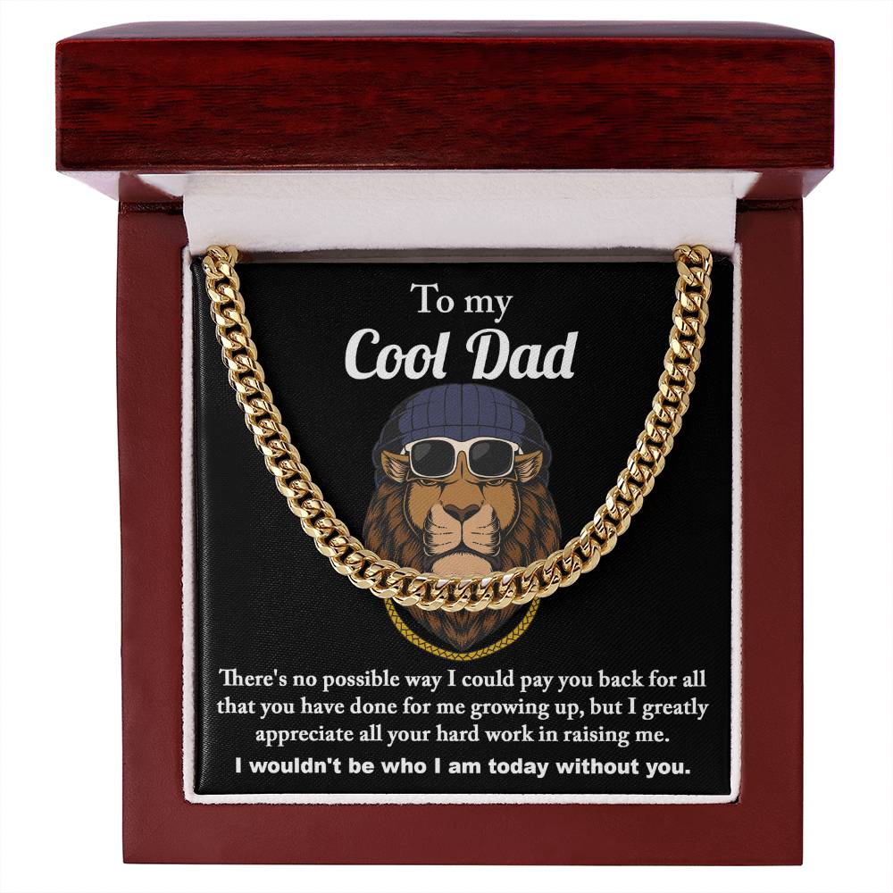 Cuban Link Chain Gift For Dad - Cool Dad