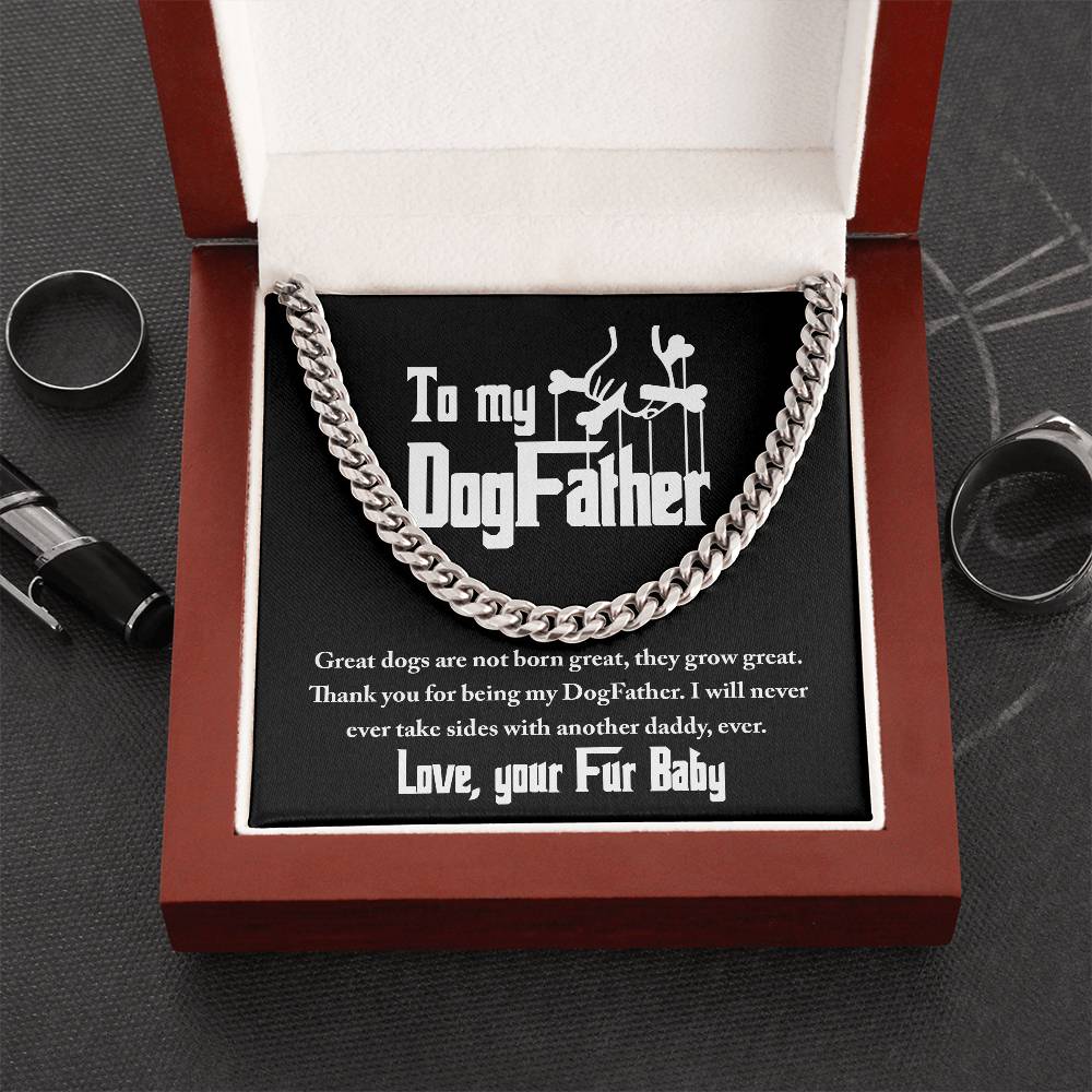 Cuban Link Chain Gift For Dog Dad - Never Take Sides
