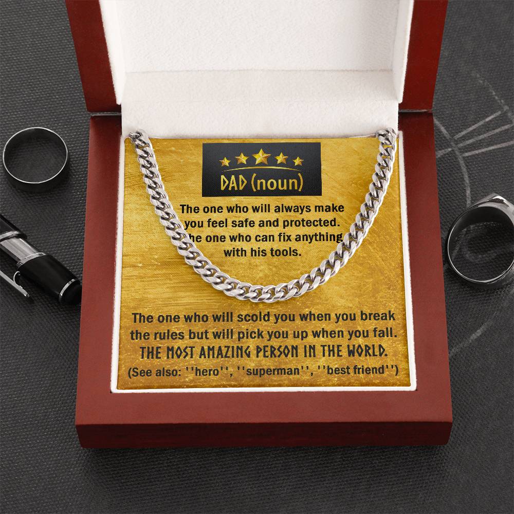 Cuban Link Chain Gift For Dad - The One