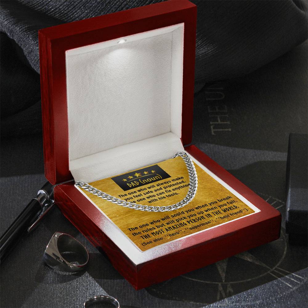 Cuban Link Chain Gift For Dad - The One