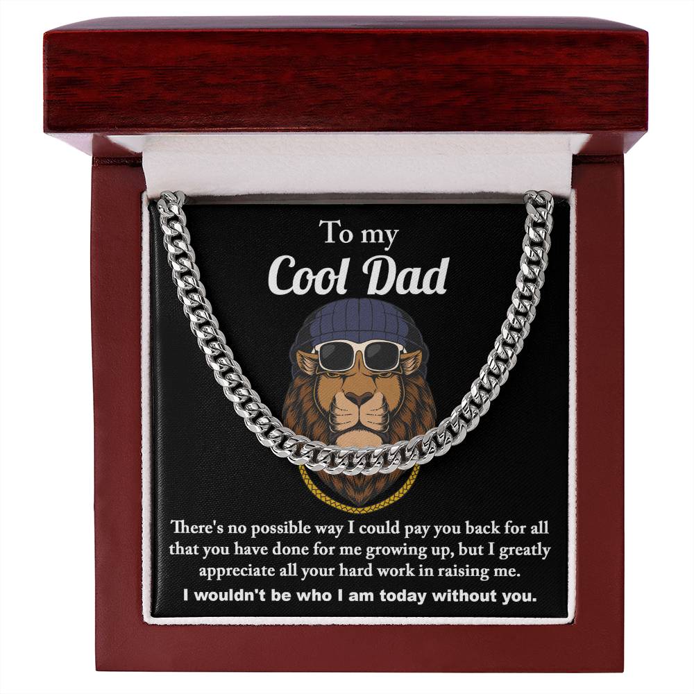 Cuban Link Chain Gift For Dad - Cool Dad
