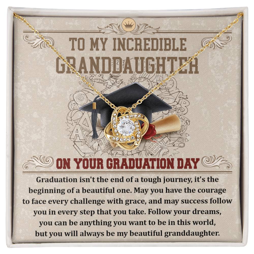 Necklace Gift For Granddaughter - Your Graduation Day