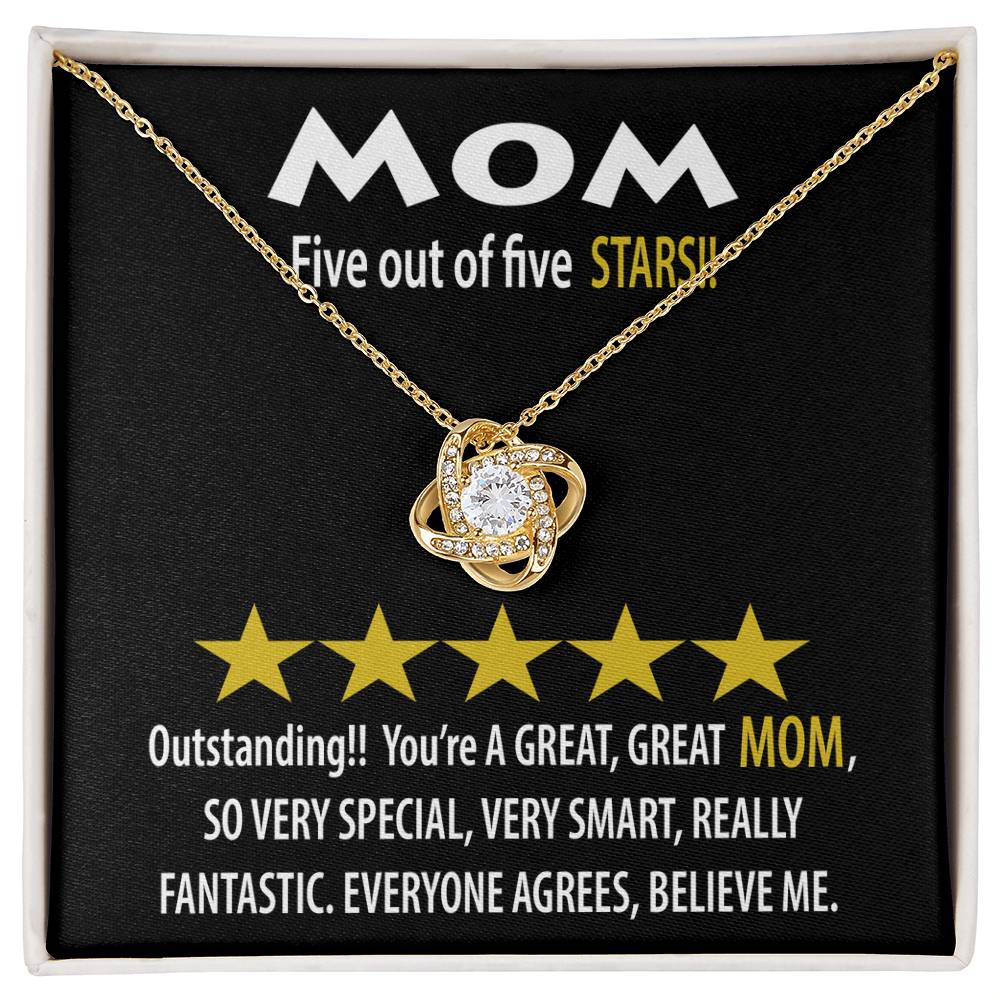 Necklace Gift For Mom - Five Stars