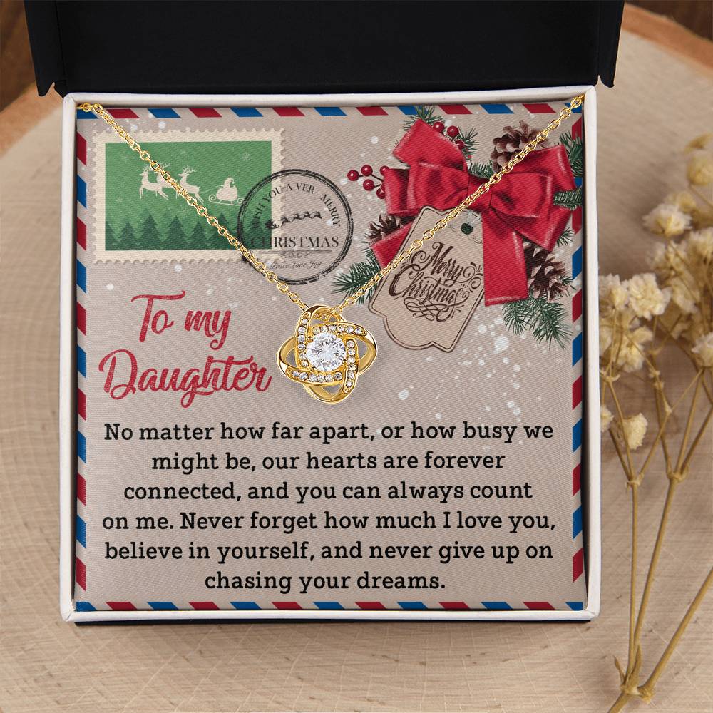 Necklace Gift For Daughter - Forever Connected