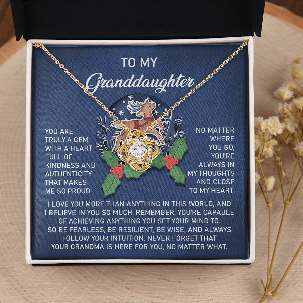 Necklace Gift For Granddaughter - Here For You