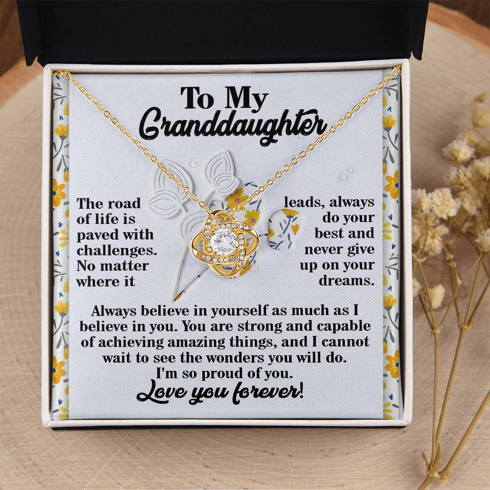 Necklace Gift For Granddaughter - On Your Dreams