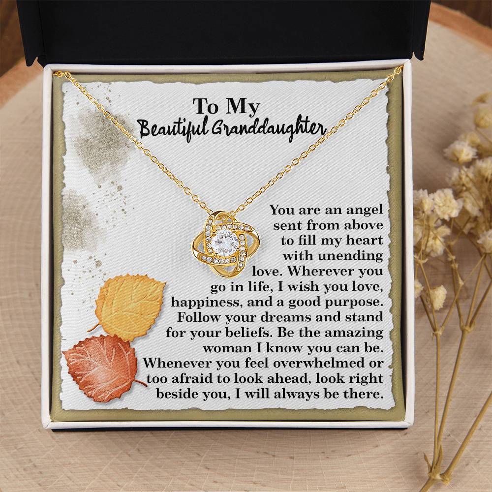 Necklace Gift For Granddaughter - An Angel